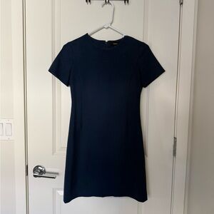 Theory Navy Blue Shift Dress